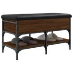 Casa si Gradina - Mobilier - Organizare si depozitare - Bancute - Banca de pantofi, stejar maro, 82x42x45 cm, lemn prelucrat - Infinity.ro