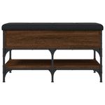 Casa si Gradina - Mobilier - Organizare si depozitare - Bancute - Banca de pantofi, stejar maro, 82x42x45 cm, lemn prelucrat - Infinity.ro