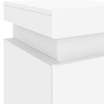 Casa si Gradina - Mobilier - Comode si corpuri - Noptiere - Noptiera cu lumini LED, alb, 35x39x55 cm - Infinity.ro