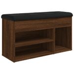 Casa si Gradina - Mobilier - Organizare si depozitare - Bancute - Banca de pantofi, stejar maro, 82x32x45,5 cm, lemn prelucrat - Infinity.ro