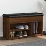 Casa si Gradina - Mobilier - Organizare si depozitare - Bancute - Banca de pantofi, stejar maro, 82x32x45,5 cm, lemn prelucrat - Infinity.ro