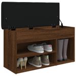 Casa si Gradina - Mobilier - Organizare si depozitare - Bancute - Banca de pantofi, stejar maro, 82x32x45,5 cm, lemn prelucrat - Infinity.ro