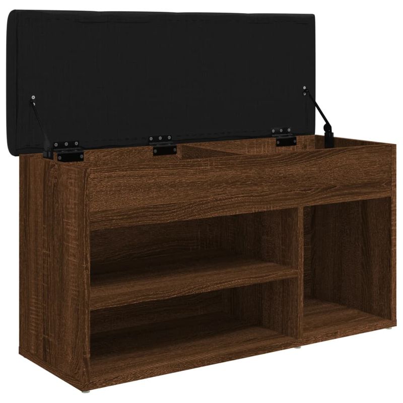 Casa si Gradina - Mobilier - Organizare si depozitare - Bancute - Banca de pantofi, stejar maro, 82x32x45,5 cm, lemn prelucrat - Infinity.ro