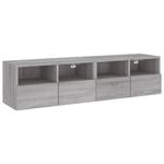 Casa si Gradina - Mobilier - Comode si corpuri - Comode - Comode TV de perete, 2 buc., gri sonoma, 60x30x30 cm, lemn - Infinity.ro