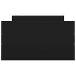 Casa si Gradina - Mobilier - Paturi si accesorii - Paturi - Cadru de pat cu tablie de cap si picioare, negru, 100x200 cm - Infinity.ro