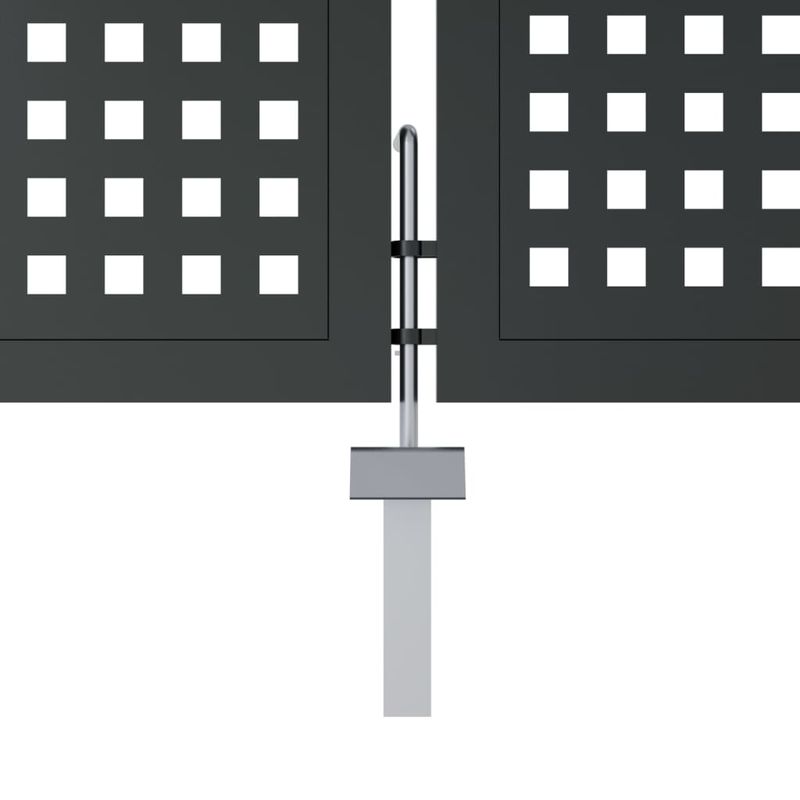 Casa si Gradina - Constructii - Usi interior, exterior si garaj - Usi garaj - Poarta pentru gradina, antracit, 300x125 cm, otel - Infinity.ro