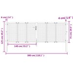Casa si Gradina - Constructii - Usi interior, exterior si garaj - Usi garaj - Poarta pentru gradina, antracit, 300x125 cm, otel - Infinity.ro