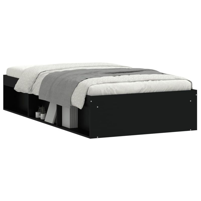 Casa si Gradina - Mobilier - Paturi si accesorii - Paturi - Cadru pat, negru, 90x190 cm - Infinity.ro