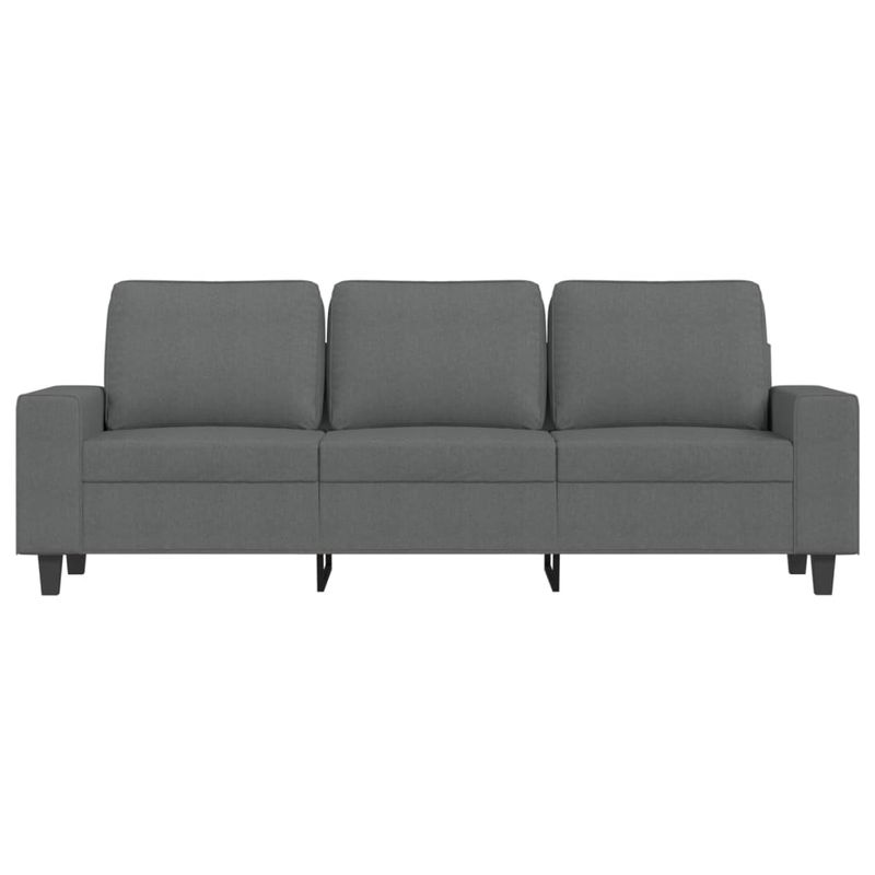 Casa si Gradina - Mobilier - Canapele si coltare - Canapele - Canapea cu 3 locuri, gri inchis, 180 cm, material textil - Infinity.ro