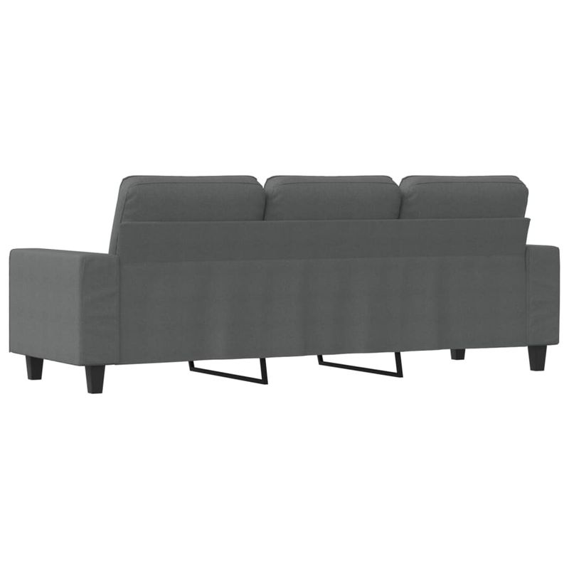 Casa si Gradina - Mobilier - Canapele si coltare - Canapele - Canapea cu 3 locuri, gri inchis, 180 cm, material textil - Infinity.ro