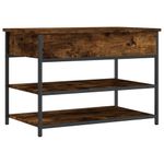 Casa si Gradina - Mobilier - Organizare si depozitare - Bancute - Banca de pantofi, stejar fumuriu, 70x42,5x50 cm, lemn prelucrat - Infinity.ro