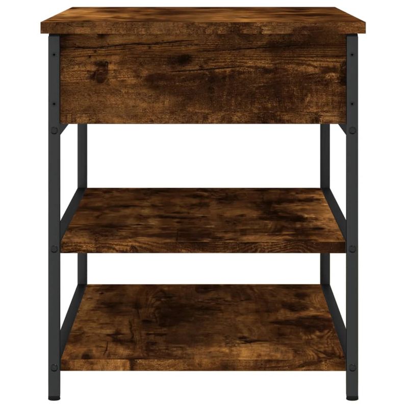 Casa si Gradina - Mobilier - Organizare si depozitare - Bancute - Banca de pantofi, stejar fumuriu, 70x42,5x50 cm, lemn prelucrat - Infinity.ro