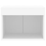 Casa si Gradina - Mobilier - Comode si corpuri - Comode - Noptiera cu lumini LED montata pe perete, alb - Infinity.ro