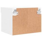 Casa si Gradina - Mobilier - Comode si corpuri - Comode - Noptiera cu lumini LED montata pe perete, alb - Infinity.ro