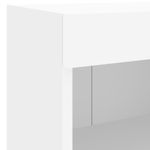 Casa si Gradina - Mobilier - Comode si corpuri - Comode - Noptiera cu lumini LED montata pe perete, alb - Infinity.ro