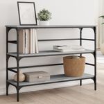 Casa si Gradina - Mobilier - Comode si corpuri - Console - Masuta consola, gri sonoma, 100x32x75 cm, lemn prelucrat - Infinity.ro