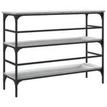 Casa si Gradina - Mobilier - Comode si corpuri - Console - Masuta consola, gri sonoma, 100x32x75 cm, lemn prelucrat - Infinity.ro