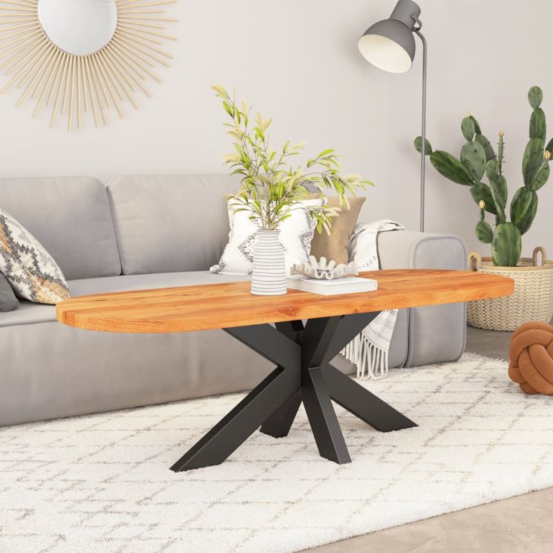 Casa si Gradina - Mobilier - Feronerie si accesorii mobila - Blat de masa oval, 110x40x3,8 cm, lemn masiv de acacia - Infinity.ro