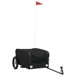 Sport si Outdoor - Ciclism - Accesorii pentru biciclete - Remorci biciclete - Remorca pentru biciclete, negru, 30 kg, fier, mărime 122x52.5x42.5 cm - Infinity.ro