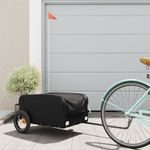 Sport si Outdoor - Ciclism - Accesorii pentru biciclete - Remorci biciclete - Remorca pentru biciclete, negru, 30 kg, fier, mărime 122x52.5x42.5 cm - Infinity.ro