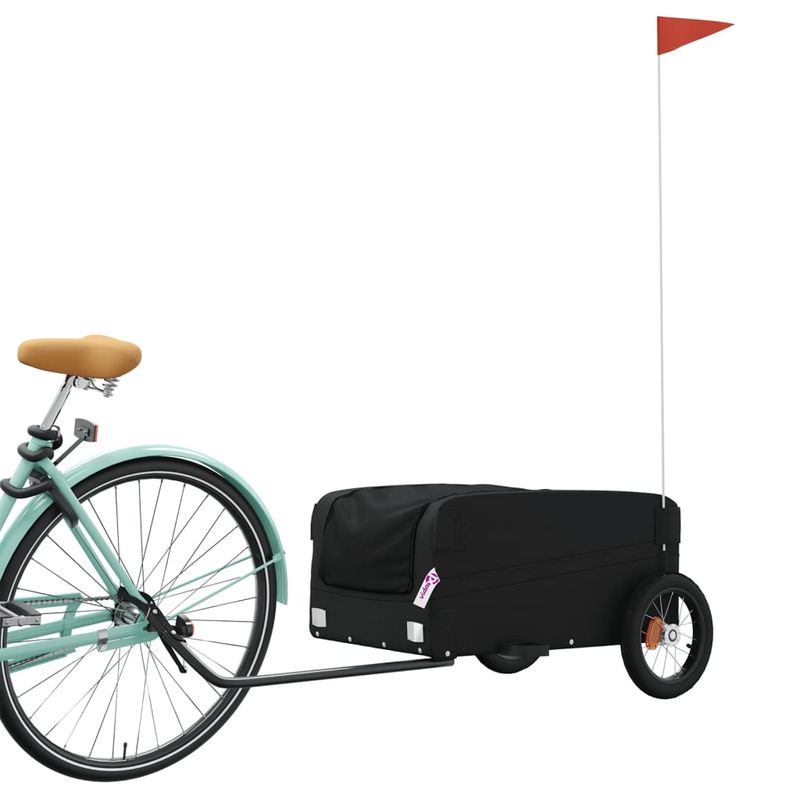 Sport si Outdoor - Ciclism - Accesorii pentru biciclete - Remorci biciclete - Remorca pentru biciclete, negru, 30 kg, fier, mărime 122x52.5x42.5 cm - Infinity.ro