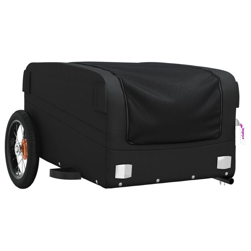 Sport si Outdoor - Ciclism - Accesorii pentru biciclete - Remorci biciclete - Remorca pentru biciclete, negru, 30 kg, fier, mărime 122x52.5x42.5 cm - Infinity.ro