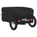 Sport si Outdoor - Ciclism - Accesorii pentru biciclete - Remorci biciclete - Remorca pentru biciclete, negru, 30 kg, fier, mărime 122x52.5x42.5 cm - Infinity.ro