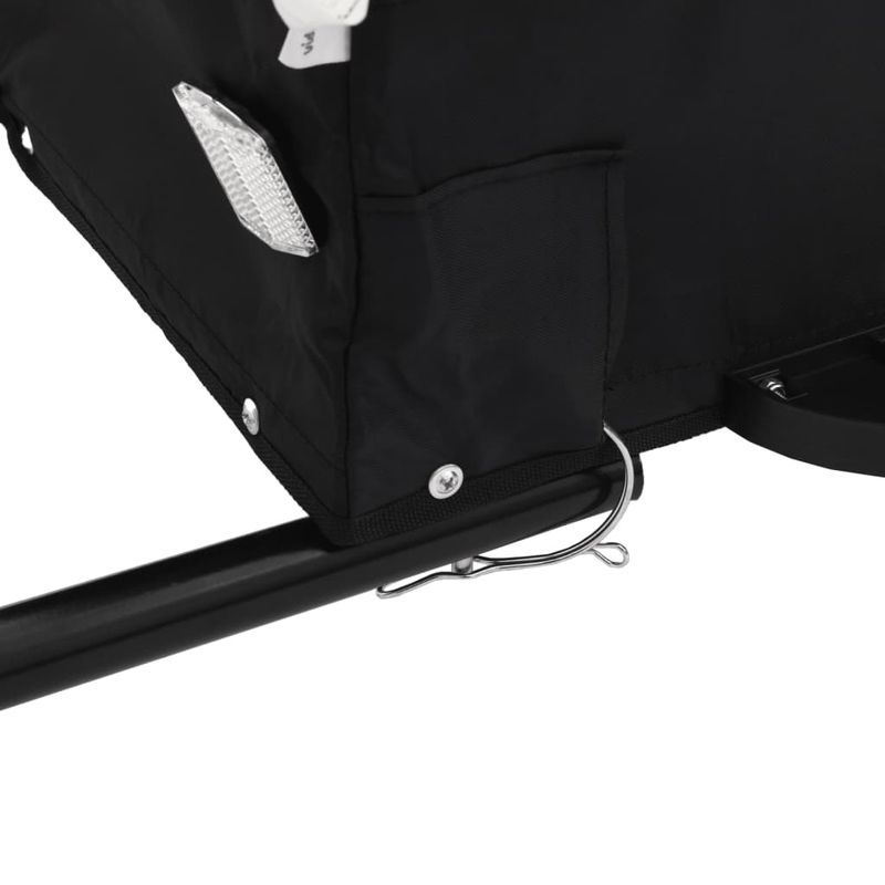 Sport si Outdoor - Ciclism - Accesorii pentru biciclete - Remorci biciclete - Remorca pentru biciclete, negru, 30 kg, fier, mărime 122x52.5x42.5 cm - Infinity.ro