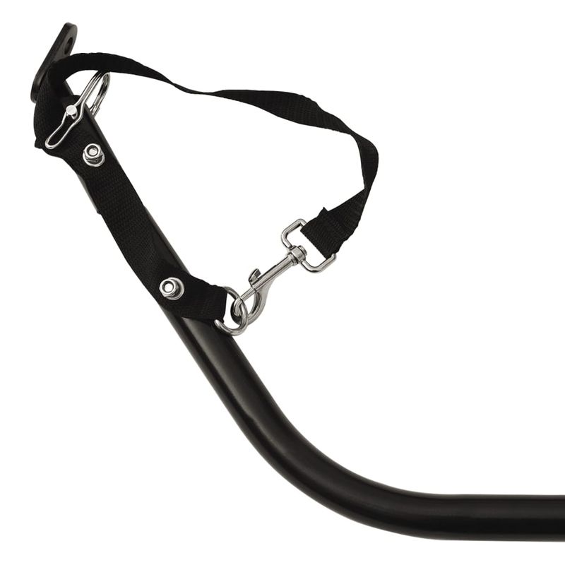 Sport si Outdoor - Ciclism - Accesorii pentru biciclete - Remorci biciclete - Remorca pentru biciclete, negru, 30 kg, fier, mărime 122x52.5x42.5 cm - Infinity.ro