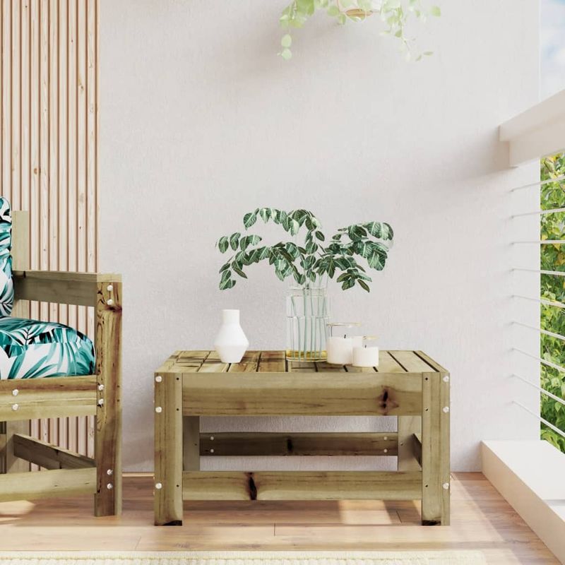 Casa si Gradina - Gradina si terasa - Mobilier exterior - Canapele si fotolii gradina - Taburet de gradina, lemn de pin impregnat - Infinity.ro