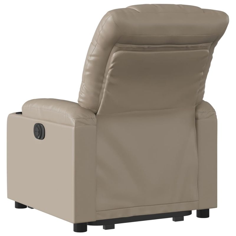 Casa si Gradina - Mobilier - Scaune si fotolii - Fotolii - Fotoliu rabatabil cu ridicare, cappuccino, piele ecologica - Infinity.ro