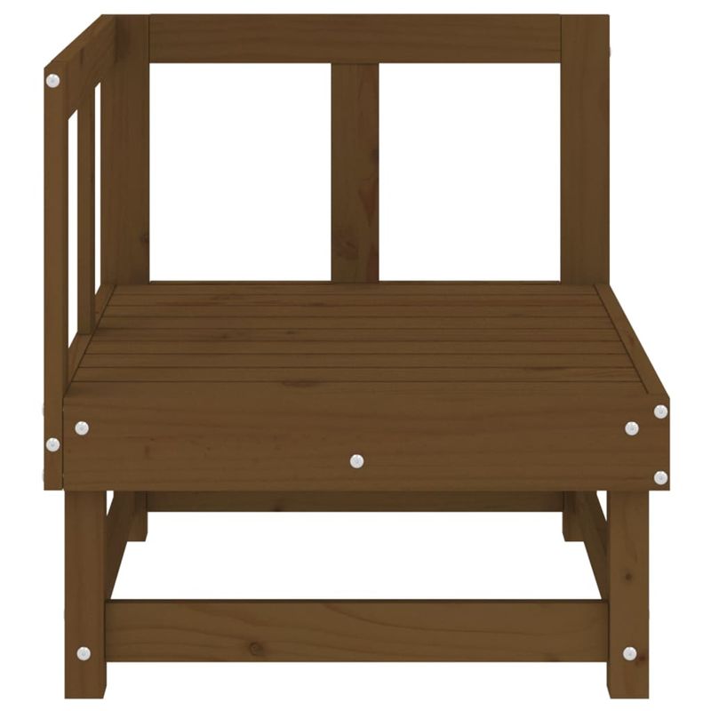 Casa si Gradina - Gradina si terasa - Mobilier exterior - Canapele si fotolii gradina - Canapea de colt pentru gradina, maro miere, lemn masiv de pin - Infinity.ro