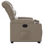 Casa si Gradina - Mobilier - Scaune si fotolii - Fotolii - Fotoliu rabatabil cu ridicare, cappuccino, piele ecologica - Infinity.ro