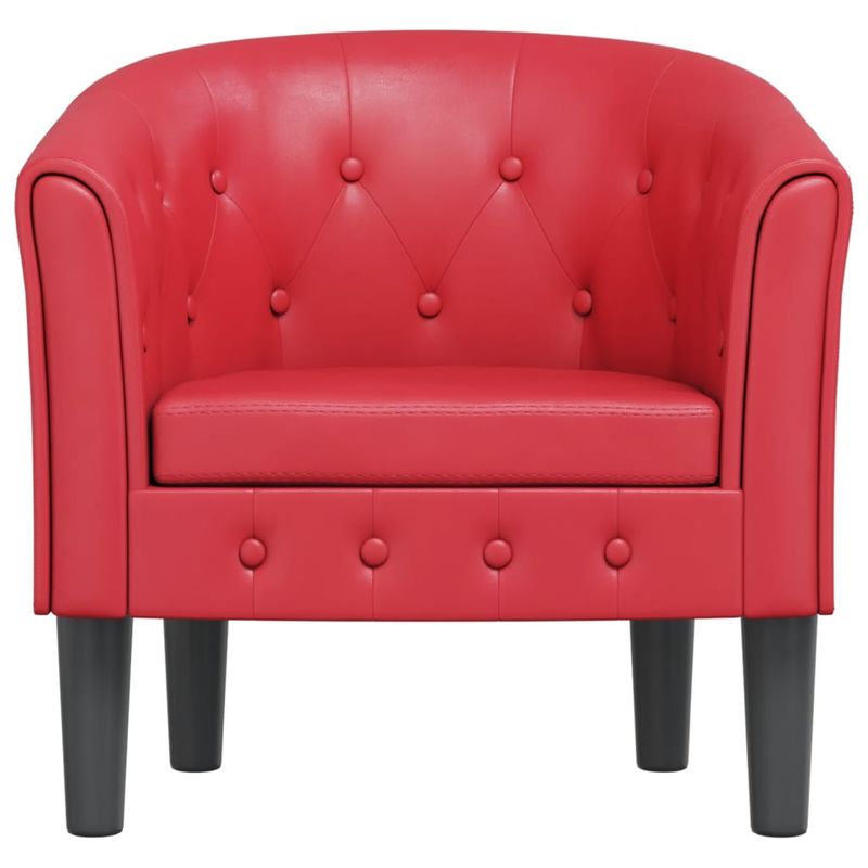 Casa si Gradina - Mobilier - Scaune si fotolii - Fotolii - Fotoliu tip cuva, rosu, piele ecologica - Infinity.ro