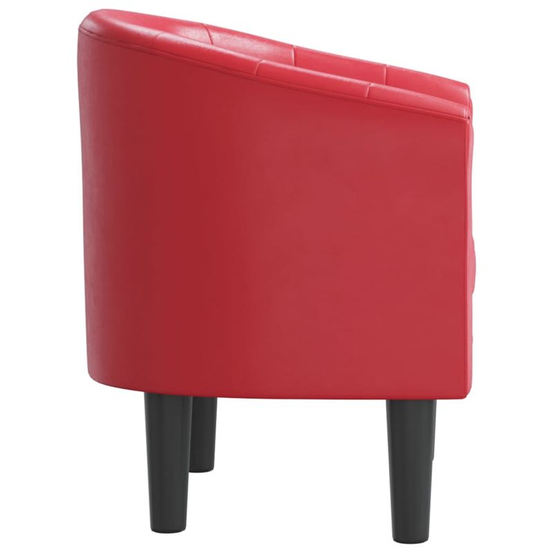 Casa si Gradina - Mobilier - Scaune si fotolii - Fotolii - Fotoliu tip cuva, rosu, piele ecologica - Infinity.ro