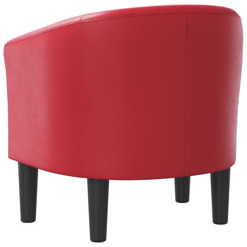 Casa si Gradina - Mobilier - Scaune si fotolii - Fotolii - Fotoliu tip cuva, rosu, piele ecologica - Infinity.ro