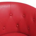 Casa si Gradina - Mobilier - Scaune si fotolii - Fotolii - Fotoliu tip cuva, rosu, piele ecologica - Infinity.ro