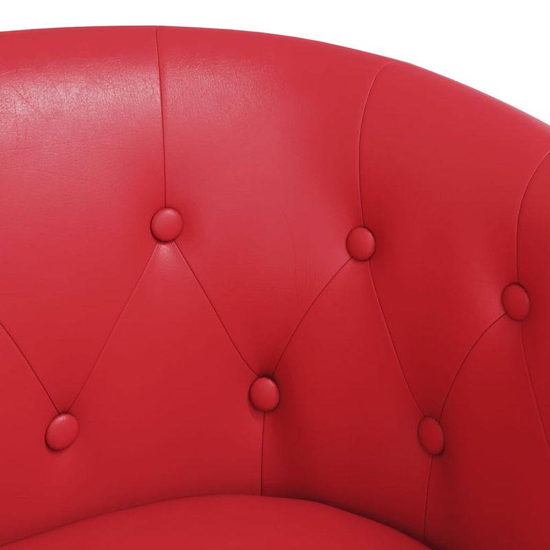 Casa si Gradina - Mobilier - Scaune si fotolii - Fotolii - Fotoliu tip cuva, rosu, piele ecologica - Infinity.ro
