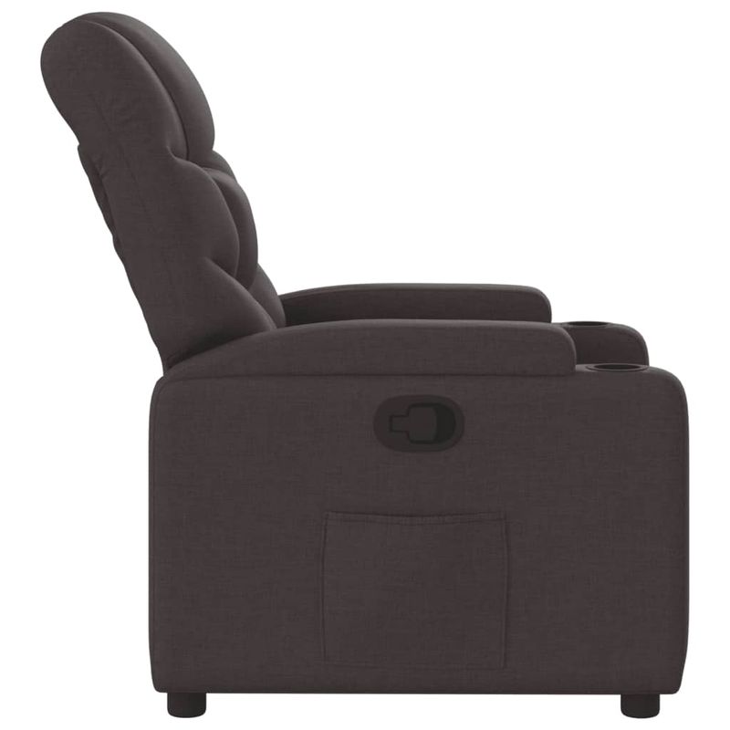 Casa si Gradina - Mobilier - Scaune si fotolii - Fotolii - Fotoliu rabatabil, maro inchis, material textil - Infinity.ro