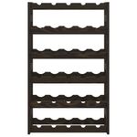 Casa si Gradina - Bucatarie si vesela - Accesorii bar - Carafe si decantoare - Suport sticle de vin, 30 sticle, negru, lemn masiv de pin - Infinity.ro