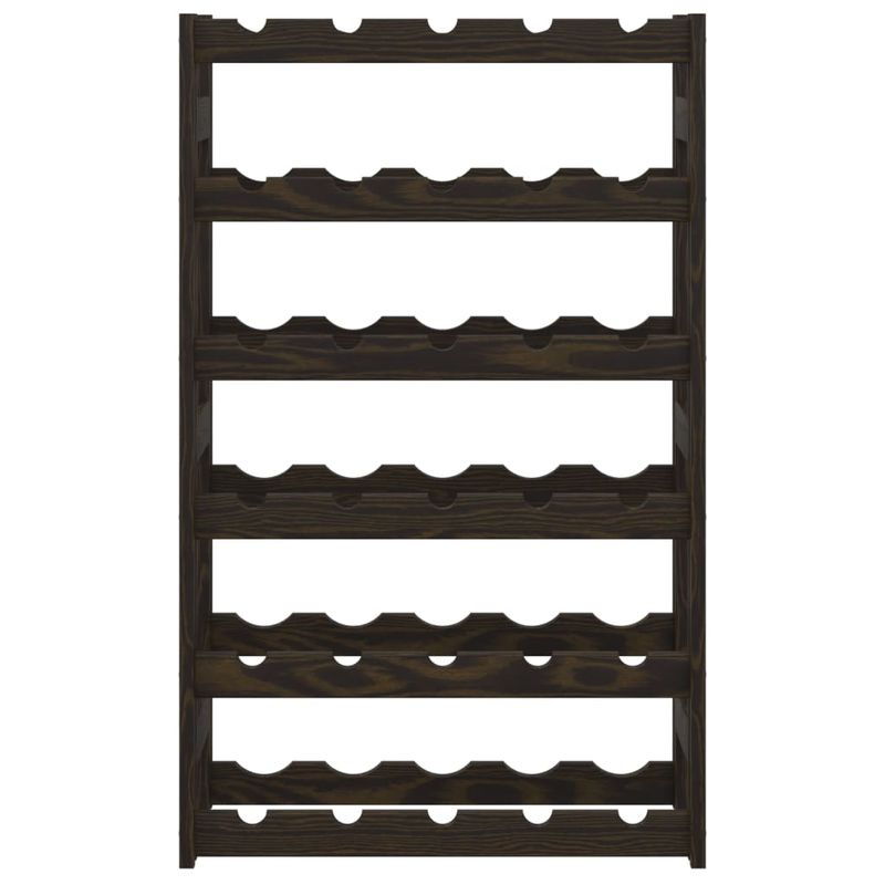 Casa si Gradina - Bucatarie si vesela - Accesorii bar - Carafe si decantoare - Suport sticle de vin, 30 sticle, negru, lemn masiv de pin - Infinity.ro