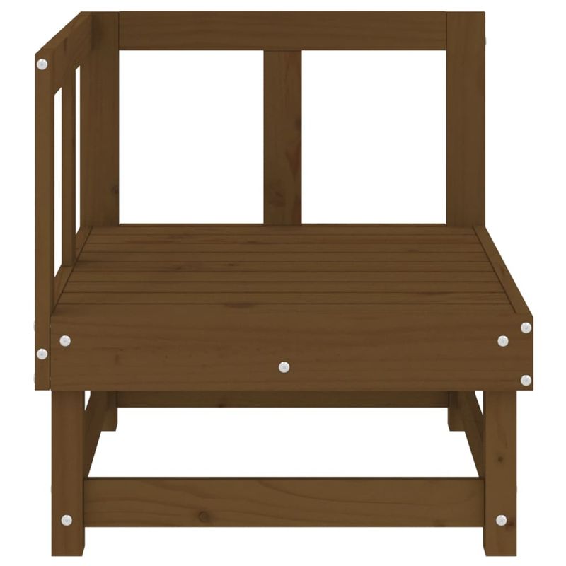 Casa si Gradina - Gradina si terasa - Mobilier exterior - Canapele si fotolii gradina - Canapele coltar gradina , 2 buc., maro miere, lemn masiv de pin - Infinity.ro