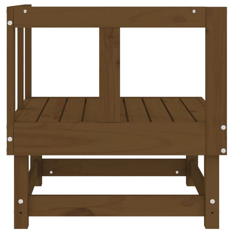 Casa si Gradina - Gradina si terasa - Mobilier exterior - Canapele si fotolii gradina - Canapele coltar gradina , 2 buc., maro miere, lemn masiv de pin - Infinity.ro