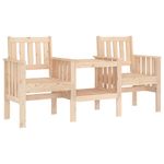 Casa si Gradina - Gradina si terasa - Mobilier exterior - Bancute de gradina - Banca de gradina cu masa 2 locuri, lemn masiv de pin - Infinity.ro