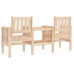 Casa si Gradina - Gradina si terasa - Mobilier exterior - Bancute de gradina - Banca de gradina cu masa 2 locuri, lemn masiv de pin - Infinity.ro