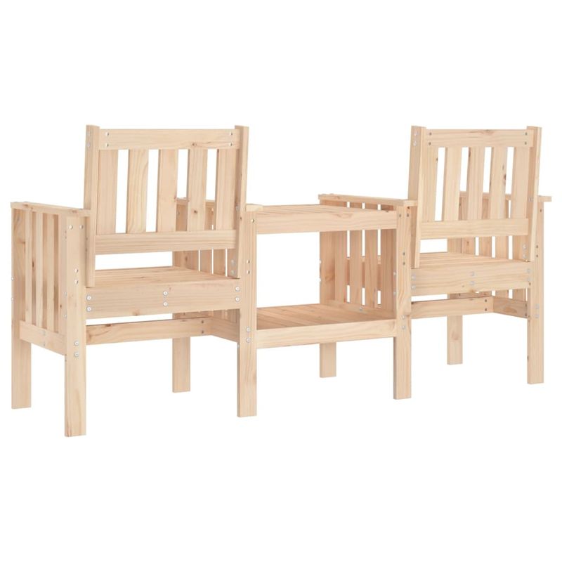 Casa si Gradina - Gradina si terasa - Mobilier exterior - Bancute de gradina - Banca de gradina cu masa 2 locuri, lemn masiv de pin - Infinity.ro