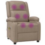 Ingrijire personala si Cosmetice - Sanatate si wellness - Articole wellness - Fotolii de masaj - Fotoliu de masaj rabatabil, cappuccino, piele ecologica - Infinity.ro