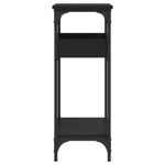Casa si Gradina - Mobilier - Comode si corpuri - Console - Masuta consola cu raft, negru, 75x29x75 cm, lemn prelucrat - Infinity.ro