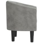 Casa si Gradina - Mobilier - Scaune si fotolii - Fotolii - Fotoliu tip cuva, gri deschis, catifea - Infinity.ro