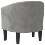 Casa si Gradina - Mobilier - Scaune si fotolii - Fotolii - Fotoliu tip cuva, gri deschis, catifea - Infinity.ro